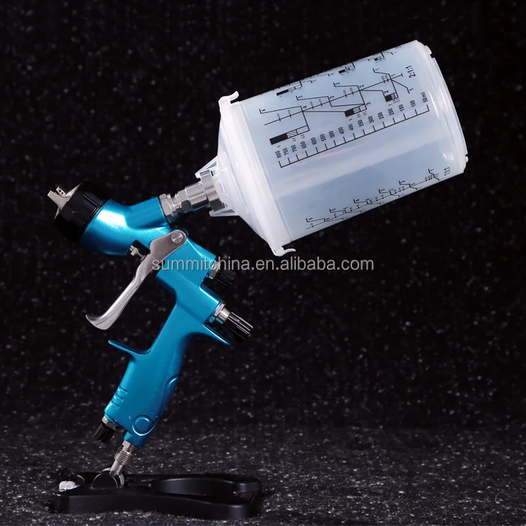 Spray Gun Pneumatic Tool Taiwan Hvlp 1.3 Nozzle Gravity Airbrush Pot Pp Plastic Low Pressure Spray Paint Cup