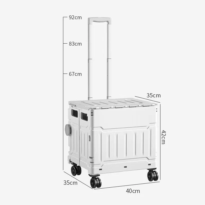 Folding shopping cart Supermarket home grocery cart driver Outdoor camping picnic trolley box