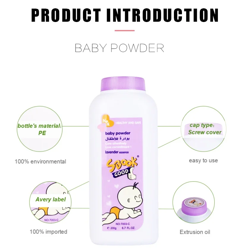 
Yozzi Baby Talcum Powder For Eczema Smooth Keep Skin Dry Pure Talc Mini Baby Powder 