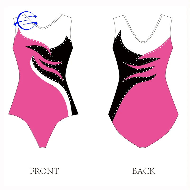 High Quality Leotards Gymnastics Girls Polyester Spandex Fabric Dance Training Tops Ballet Leotards