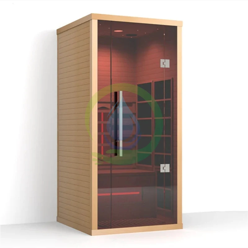 Modern  Canadian Hemlock 1 Person  Infrared Sauna Dry Sauna Room