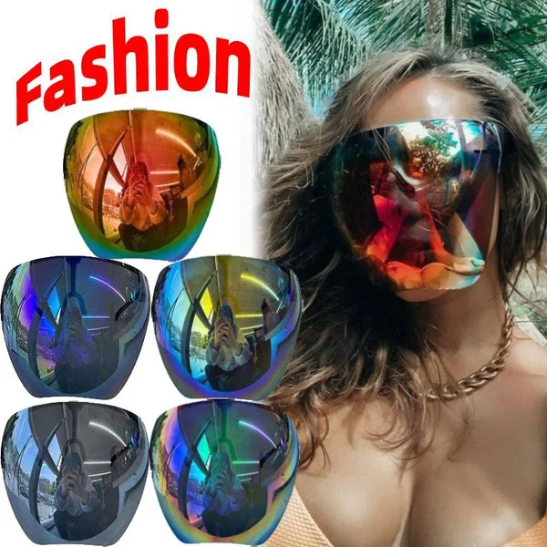Face Shield Color Anti Spittle Dust Protective Visor Face Shield Plastic Anti Fog Mask Glasses Sunglasses