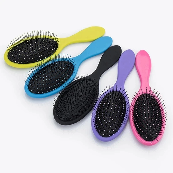 Custom logo Detangle Hair Brush Salon Hairstyles Comb Wet Dry Scalp Massage Brushes