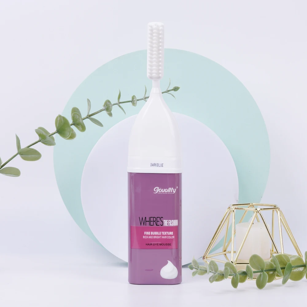 DIY No PPD Natural Black Brown mousse Bubble hair color Cover White Hair Foam Hair Dye