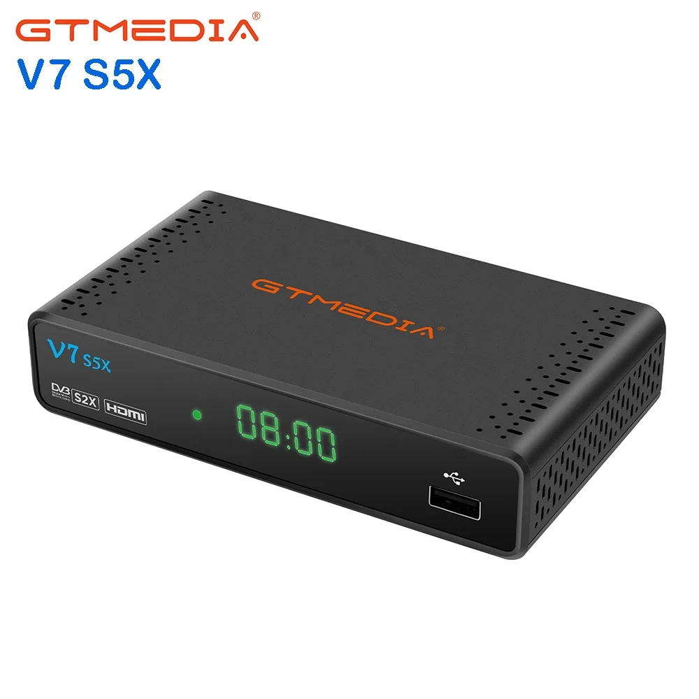 V7S5X GTmedia V7 S5X поддержка DVB-S/S2/S2X H.265 AVS + однокабельная система 1080P USB Wifi адаптер BISS автоматически изменяющийся Full PowerVu Декодер каналов кабельного