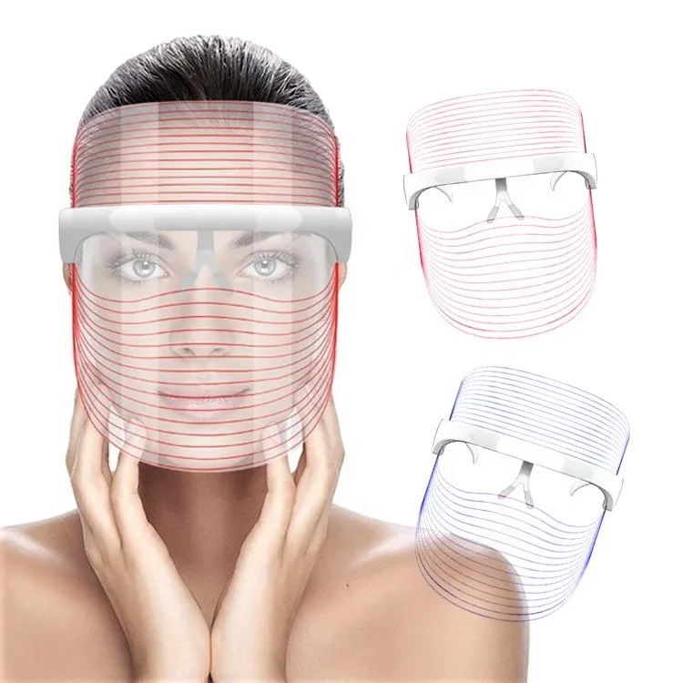 Новинка 2021 года, нанорефракционный свет, трихроматический спектр, красота, инфракрасная светодиодная маска для терапии