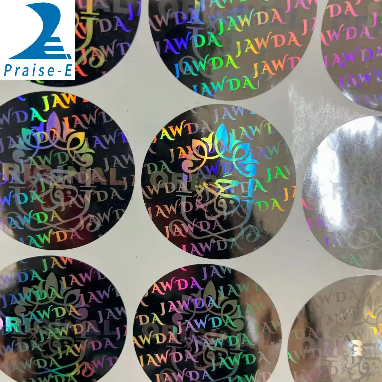 Custom Logo  Hologram waterproofSticker Warranty Security  dual channel sticker with VOID effect