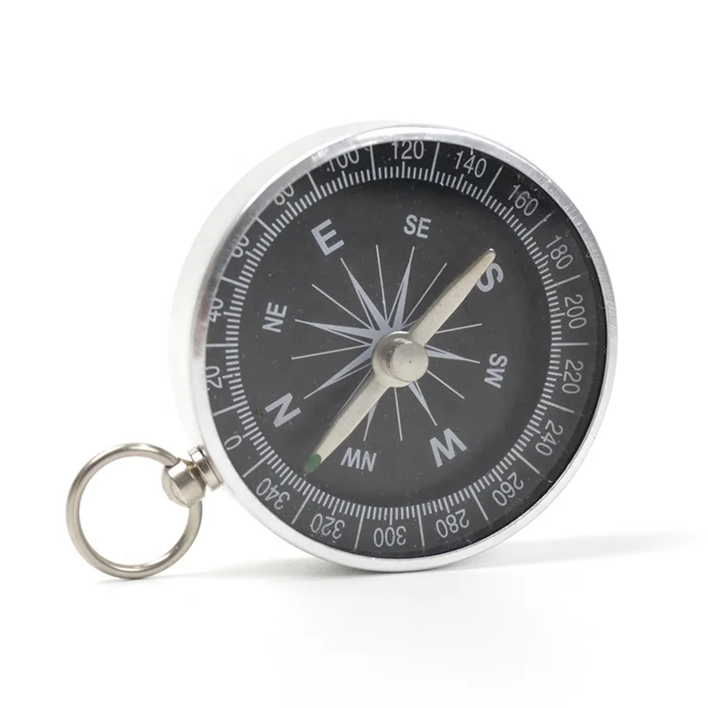 Outdoor Waterproof Mini Metal Compass Wholesale Customizable Logo Pocket Compass Survey Compass For Scout Kids Outdoor Camping