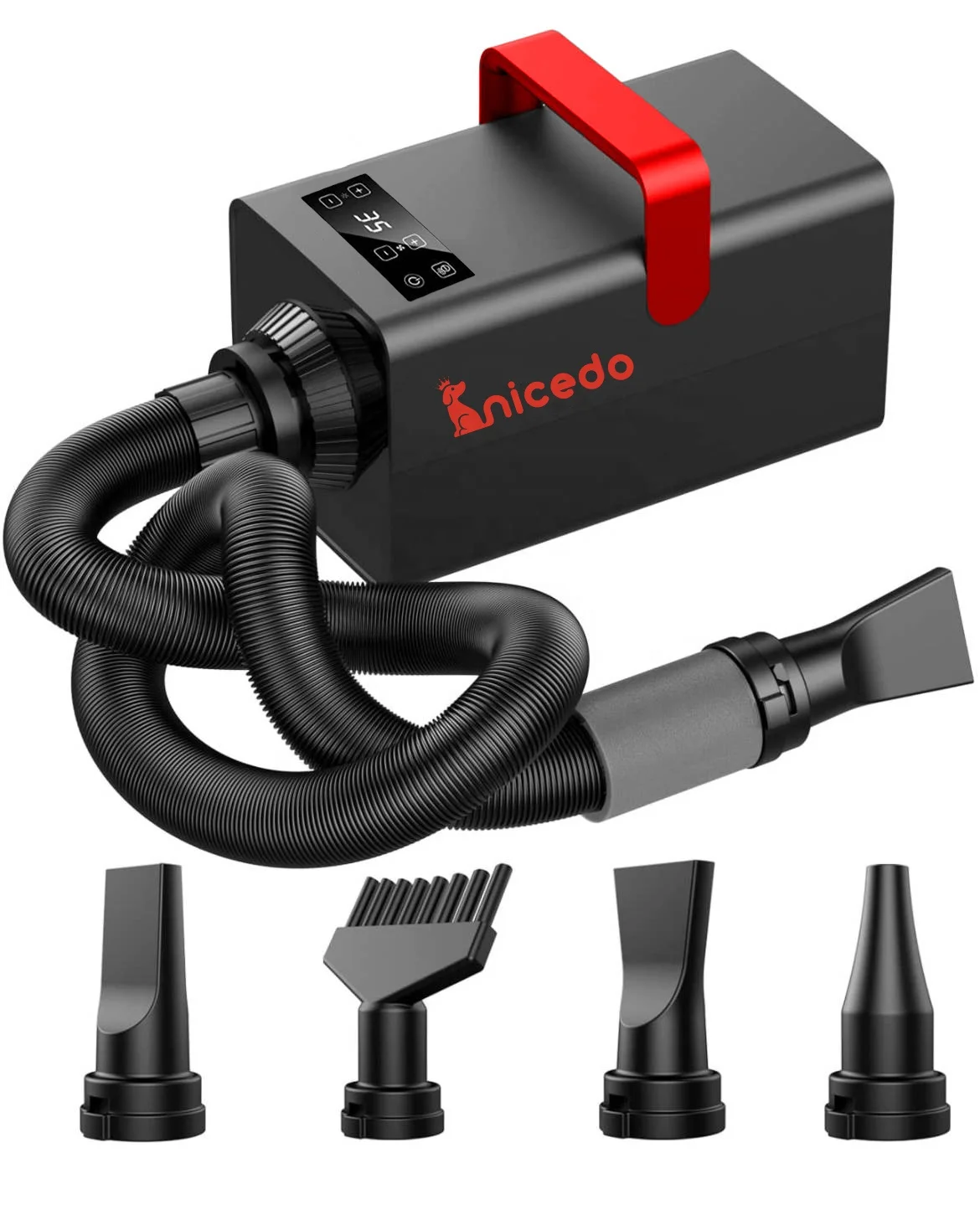 2022 Smart LED display pet blower Cat Dog Water Blowing Machine Low Noise High Power Pet Hair Dryer