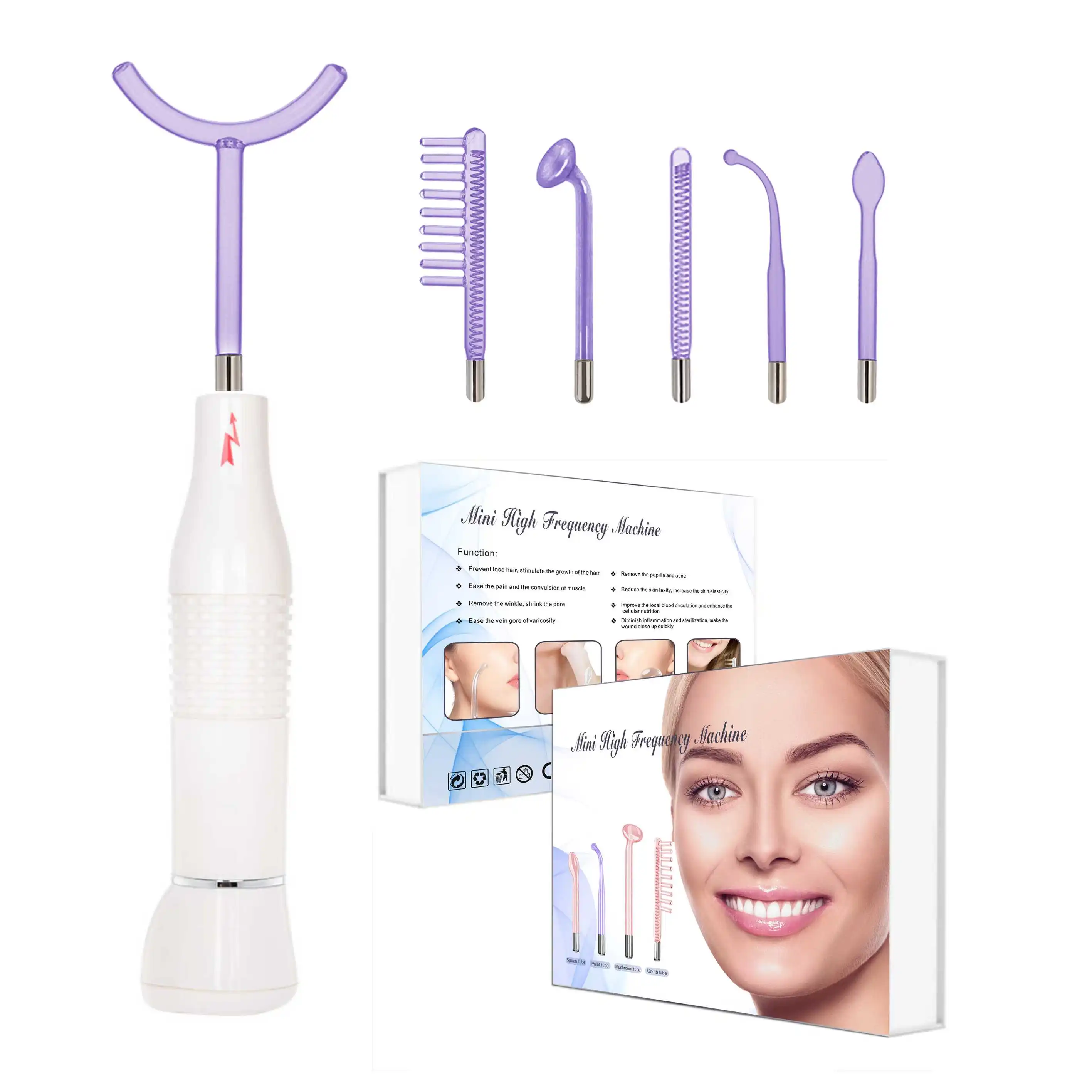 High Frequency Facial Wand Portable High Frequency Facial Machine Facial Beauty Machine For Skin Tightening