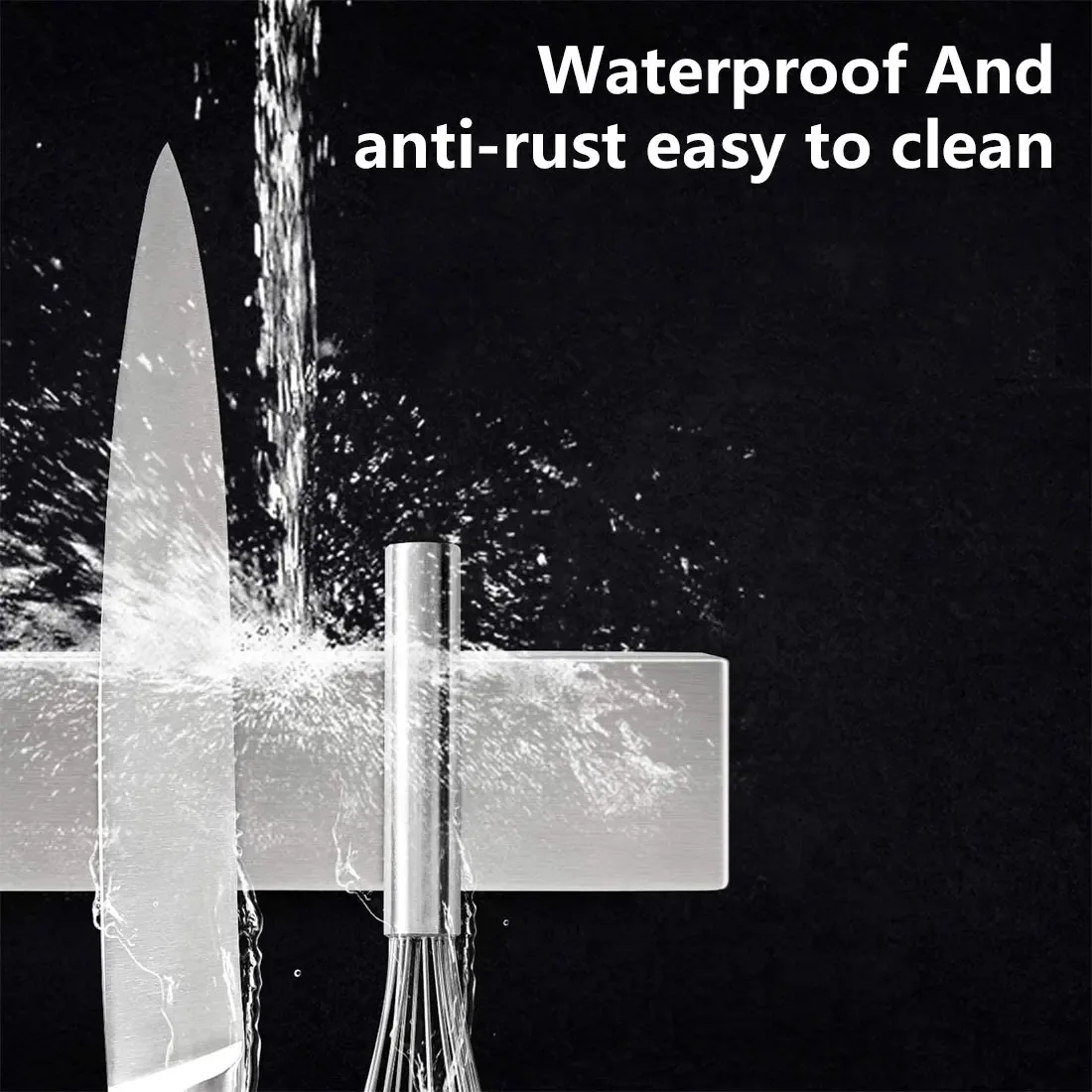 High Quality Stainless Steel magnetic knife holder 12 inch Wall Storage Rack Magnetic Knife Strip