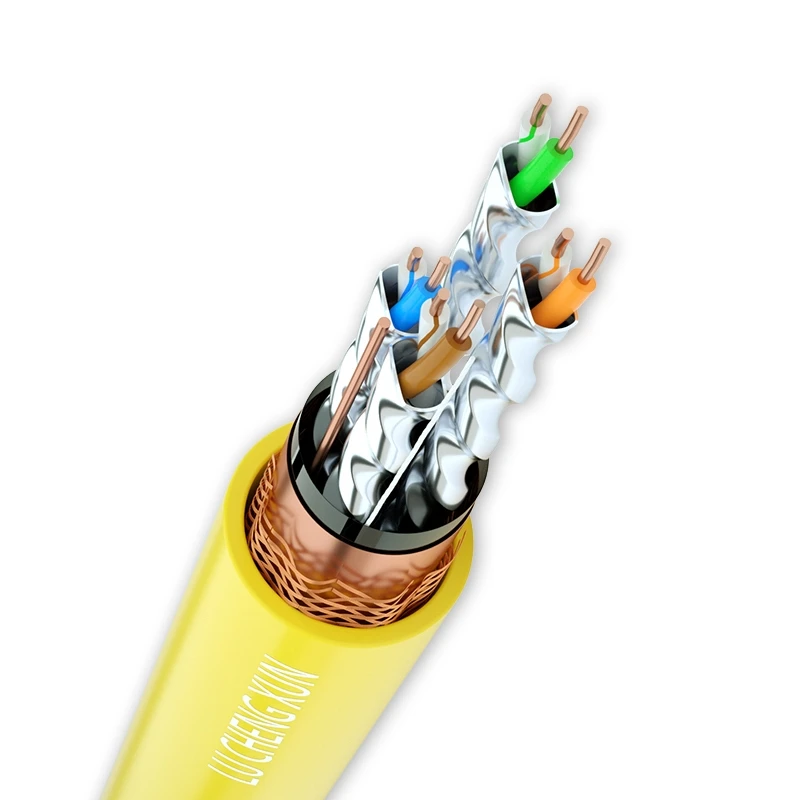 Cat7 Ethernet Cable Bare Copper Cat7 Sftp Outdoor Jelly Filled Cable Luchengxun Factory