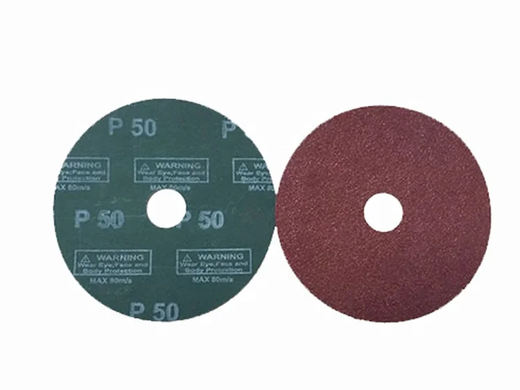 Red resin A/O  fiber disc brushed abrasive disc made in China