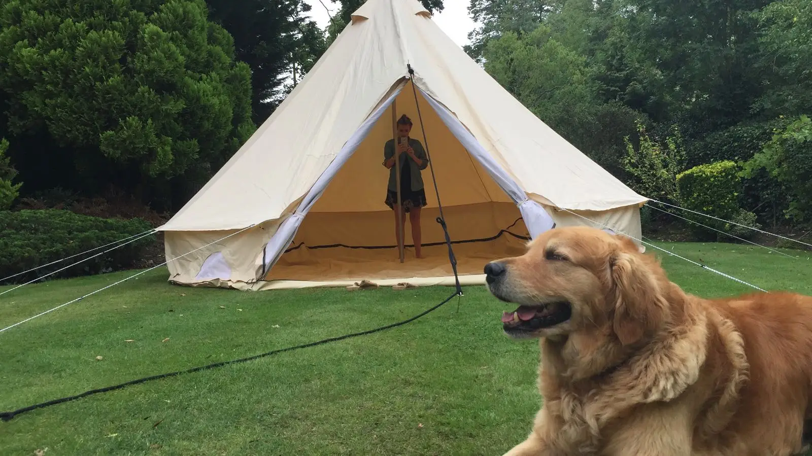 Large Waterproof 6M Diameter Mongolian Yurt Teepee Canvas Bell Tent for Camping