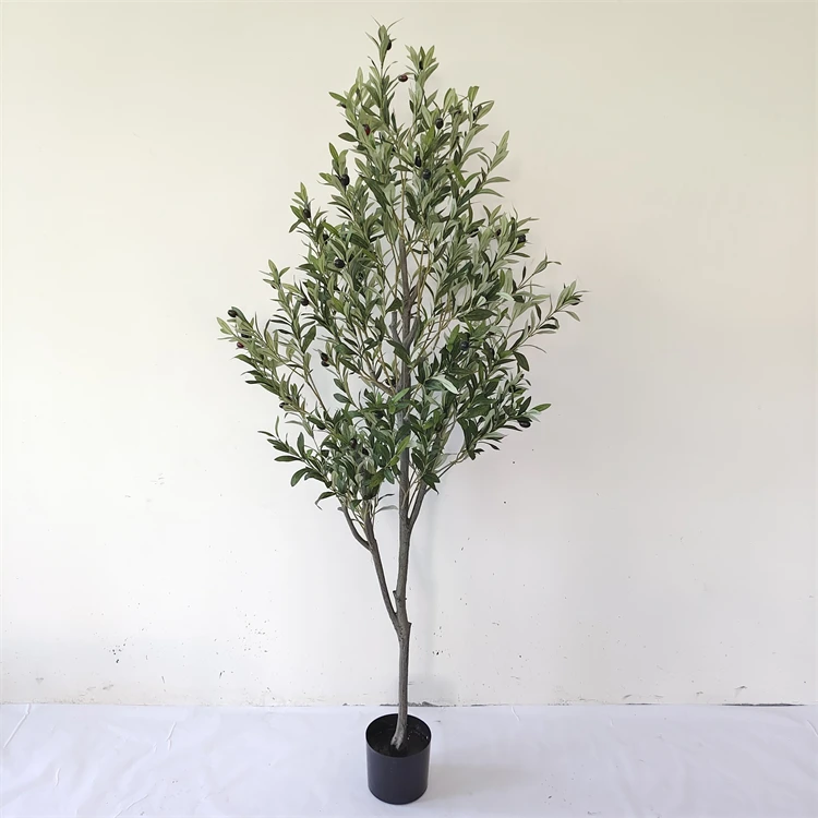 Olive Tree Artificial for Indoor Decoration High Simulation Plant Bonsai Green Plant Artificial Plant Faux Olive Tree With Pot