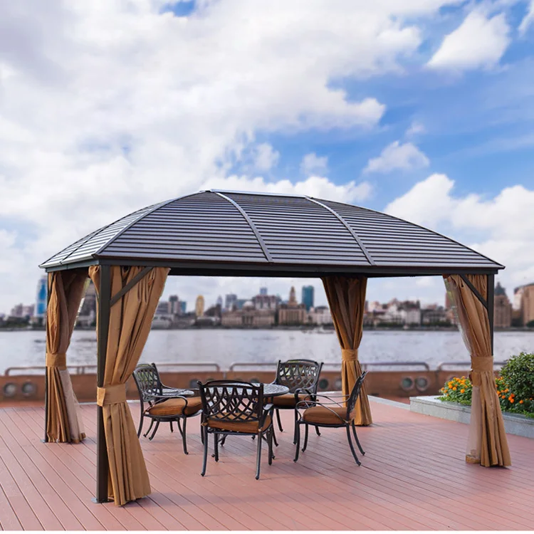 Hot Sale Customized Cheap Outdoor Gazebo Polyester Sunshade Tents Roman Tent