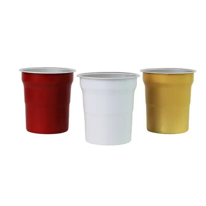 Recyclable Disposable Aluminum Beer Cups for Parties and Stadiums
