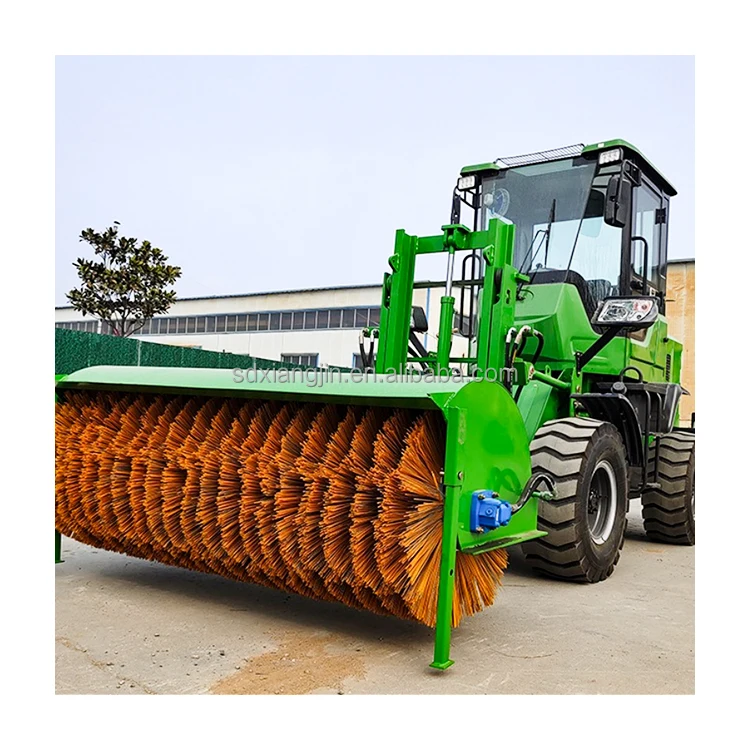 High Efficiency Snow Sweep Machine High Powered Snow Thrower Blower Brush Snow Sweeper