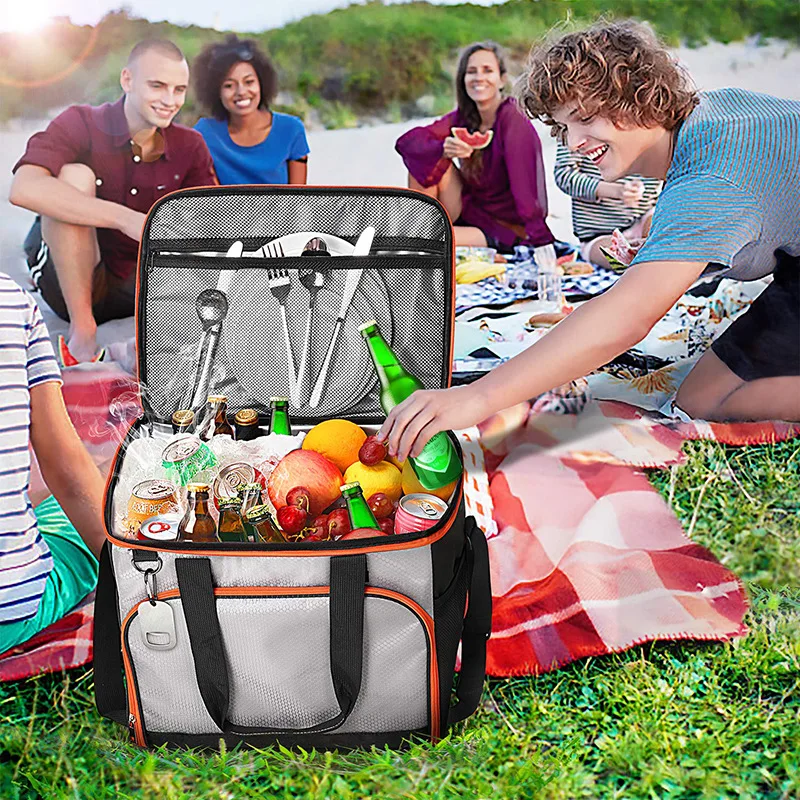 customized leak proof lunch travel picnic cooler bag tote cooler shopping bag insulated lunch for outdoor