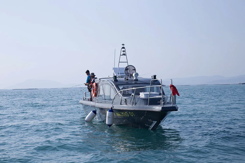 33ft  black/white fiberglass boat    fishing boat made in China boat