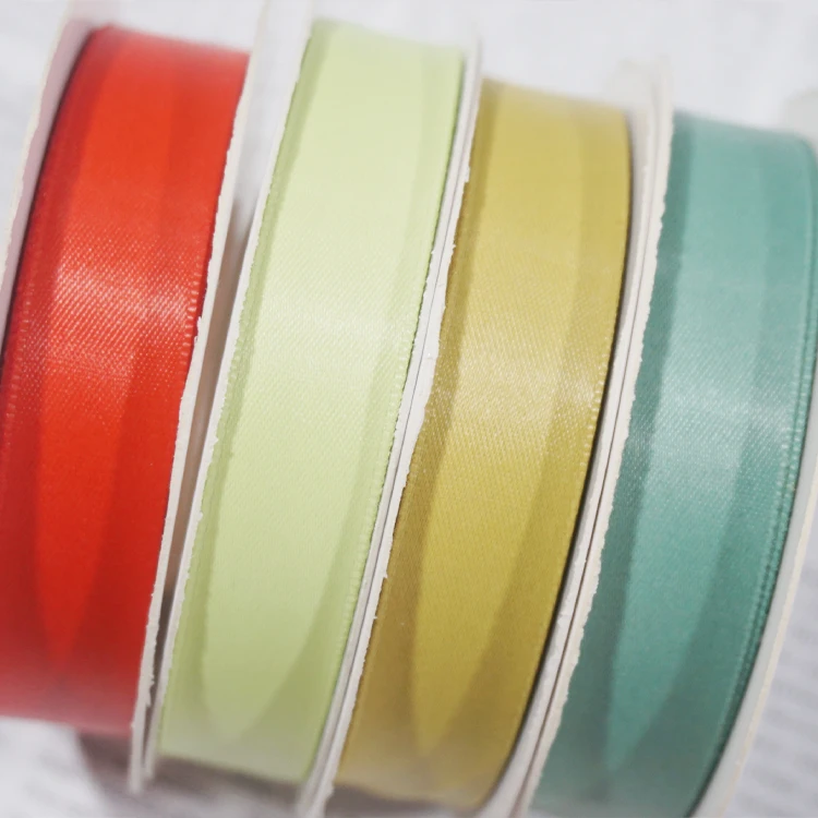Wholesale Designer Christmas Gift Ribbons Custom Printed Box Packaging Satin Ribbons for Wedding