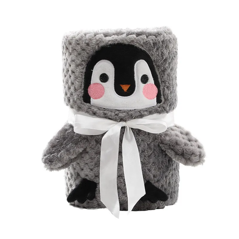 Cute Animal Soft Plush Baby Flannel Fleece Blankets For Newborn