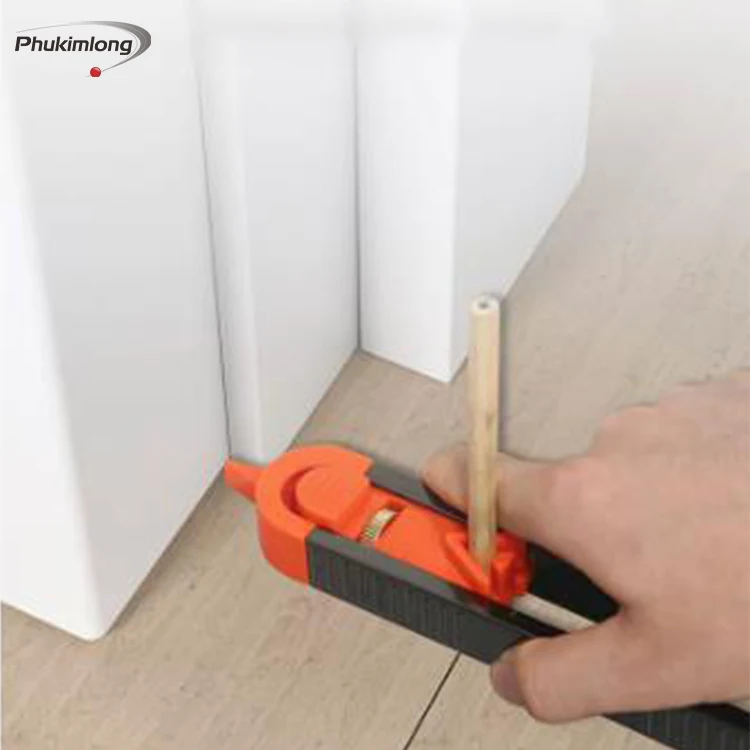 New design Profile Scribing Ruler Contour Gauge With lock For Skirting Scribe Measuring Shape Gauge Joinery Woodworking Tool