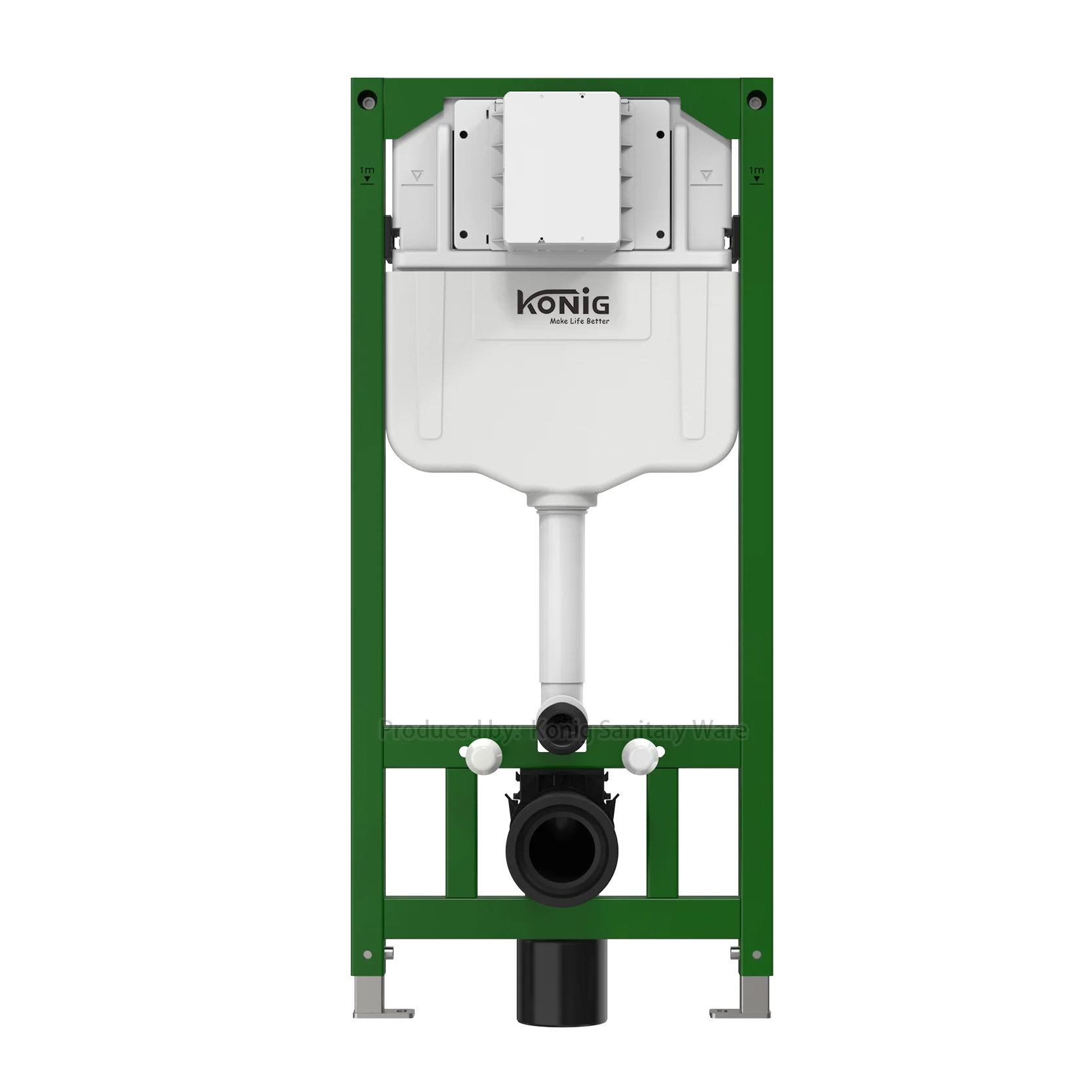 Bathroom Wall Hung Toilet Hidden Dual Flush Cistern Concealed Water Tank With Frame