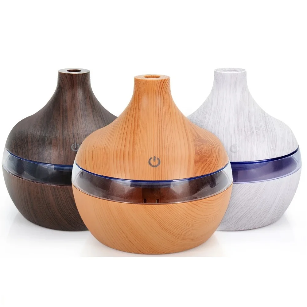 Portable Mini Car Air Home Appliance Good Quality Wood Grain Remote Control Essential Oil Diffuser Humidifier