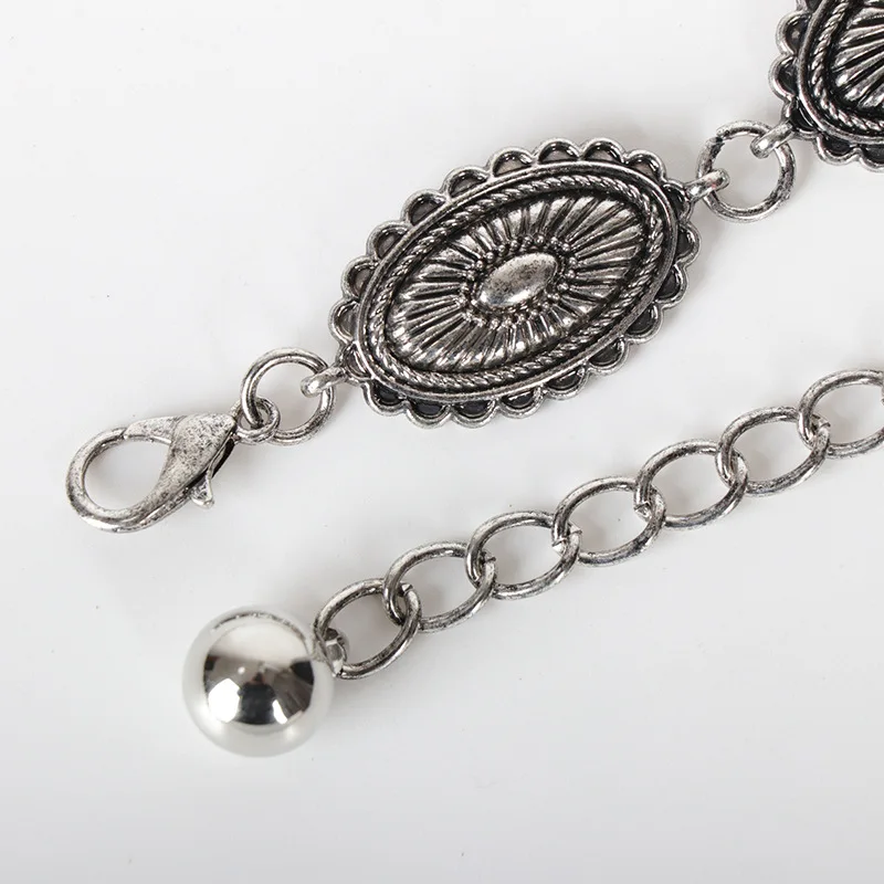 Fashion Costume Accessories Metal Chain Belt for Women Waist Chains for Dresses Jeans Western Cow Girl