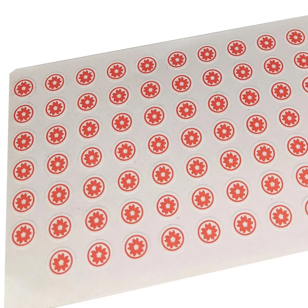 Custom CMYK Printed Mini Fragile Paper Stickers Egg Shell Paper Self Adhesive Label Stickers If Removed Warranty Void Stickers