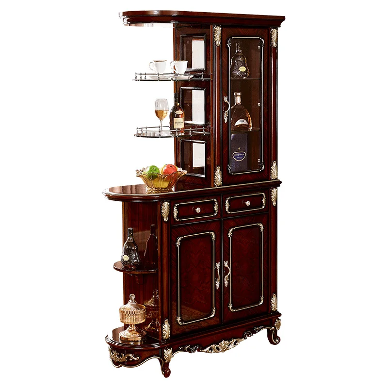 European style luxury porch cabinet entrance living room screen partition wine hall cabinet lockers American villa porch table
