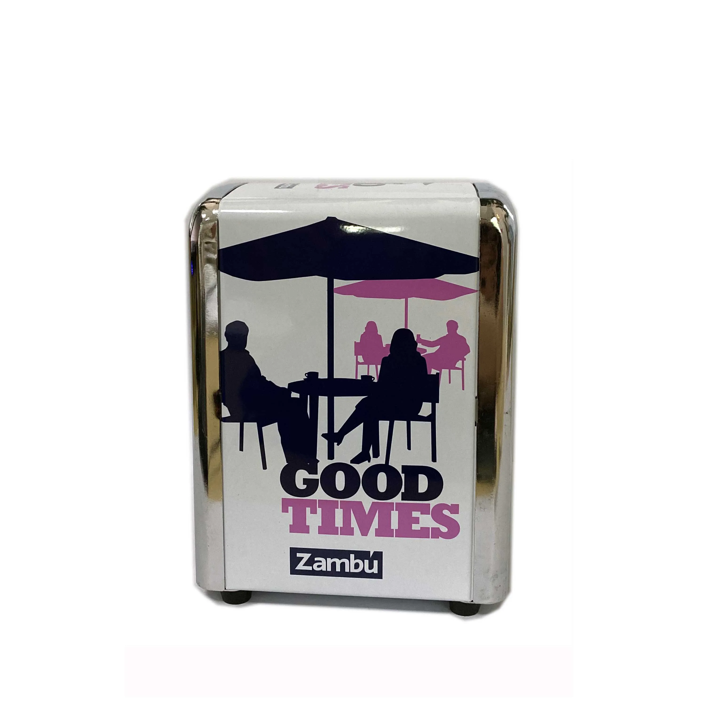 
E-commercial Product Cartoon design Tin bar napkin dispenser,Napkin holder restaurant,Metal tissue dispenser box with design 