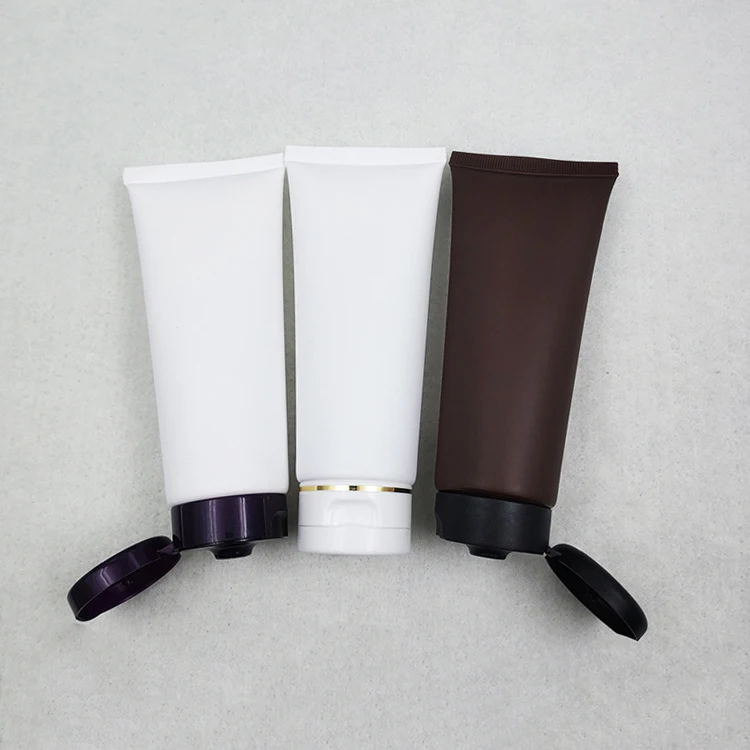 Горячая Распродажа 100 г Роскошная Глянцевая PE пластиковая трубка для лосьона рук косметического