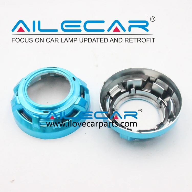 ALECAR 3 Inch Retrofit Projector Cover Projector Lens Shrouds Q5 Projector Plastic Apollo Ice Blue 5G for Hella 12V Universal