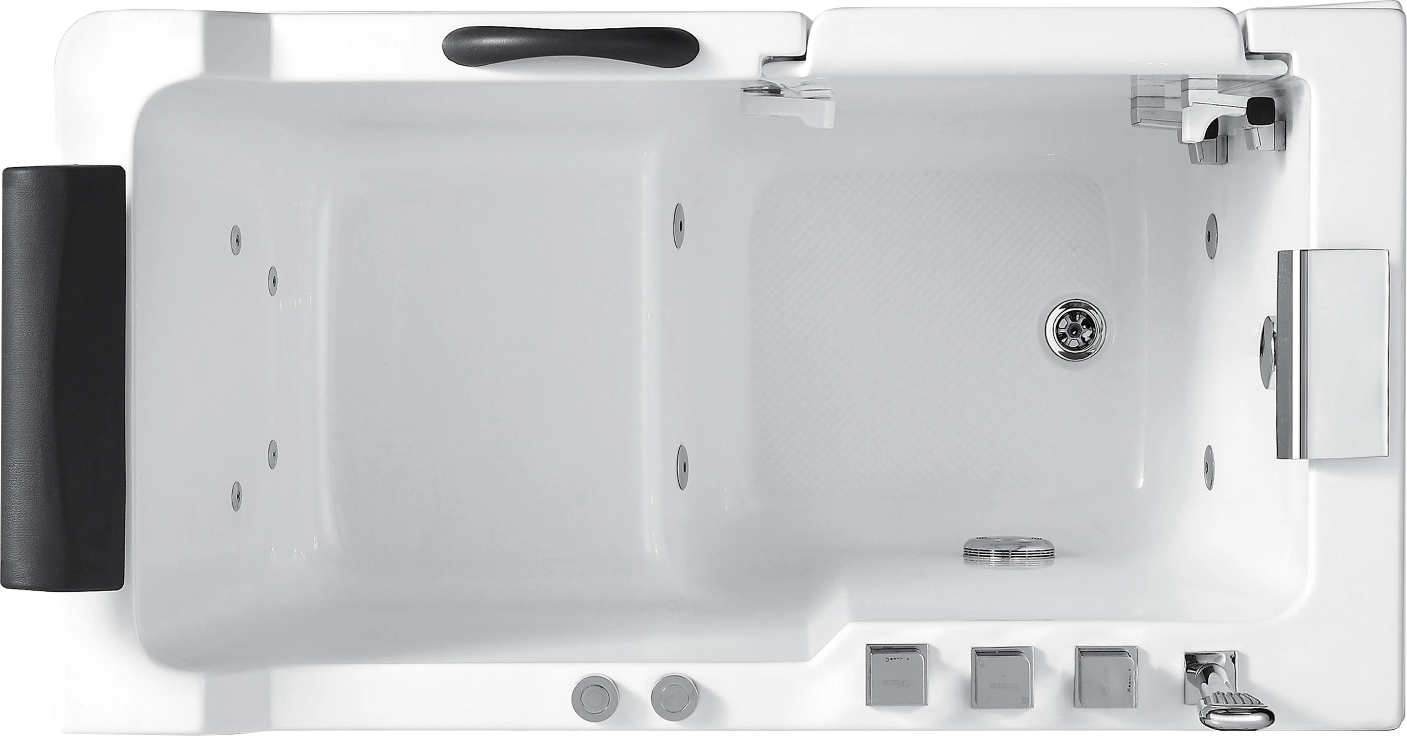 Luxury Acrylic Quality Whirlpool Massage Jacuzzi Elderly Walk In Modern Bathtub For Bathroom Design