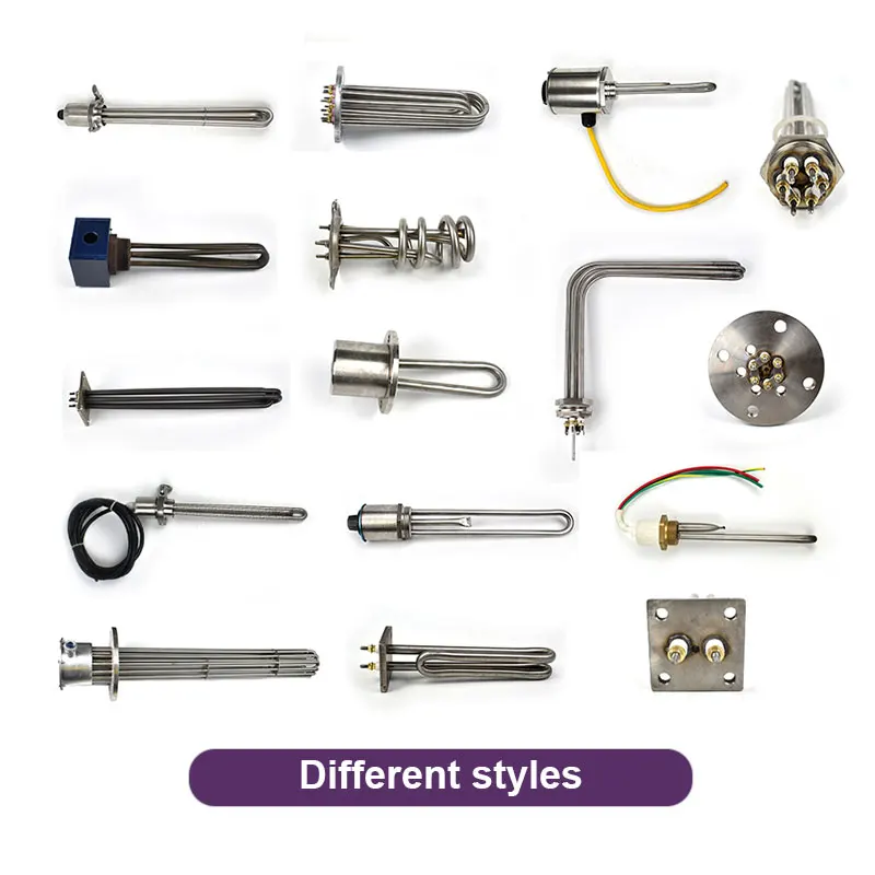 BRIGHT 12V 220V 6000W 30KW China Wholesale Spiral Coil Water Electric Instant Tubular Heaters Industrial Heating Elements