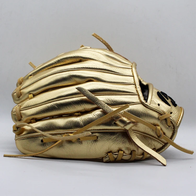 Gold baseball gloves durable baseball & softball glove custom sport mitts