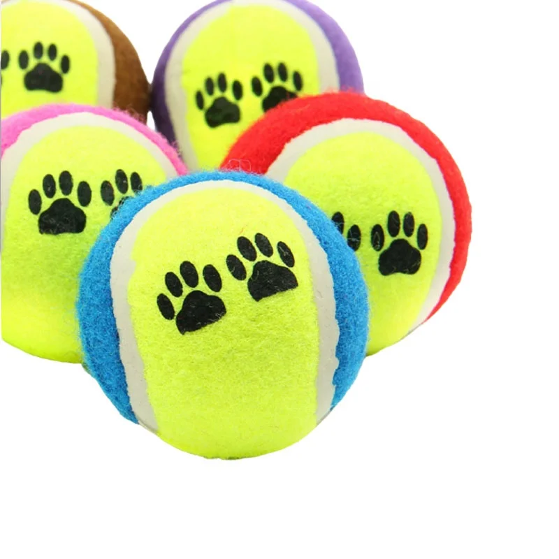 High Quality Pet Training Products Wholesale Dog Tennis Ball Puppy Cat Products Playing Bouncy Play Sports Recreation Equipment