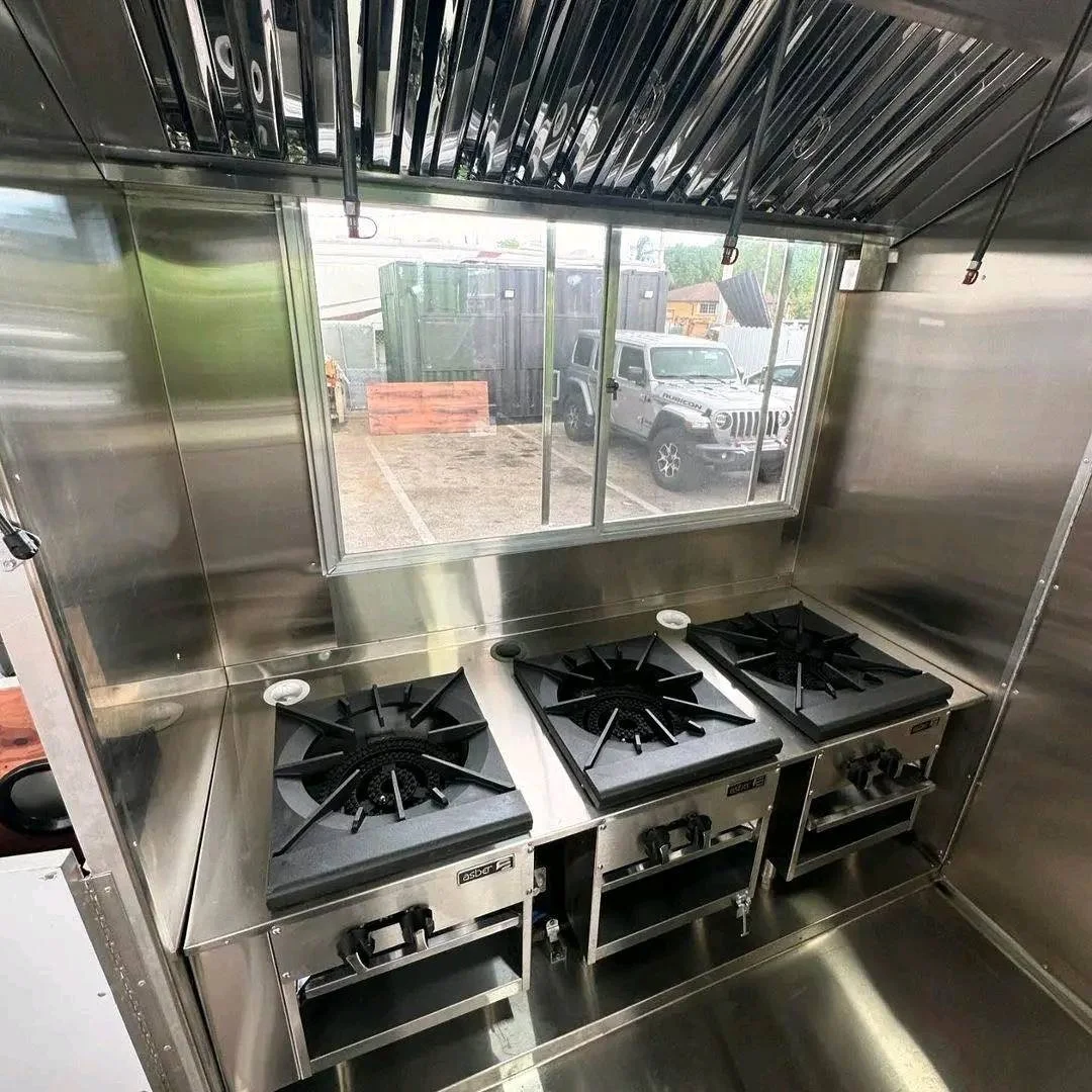 Street Mobile Food Truck Cart Fast Food Trailer Food Vending Van Catering Fully Equipped Concession For Sale USA