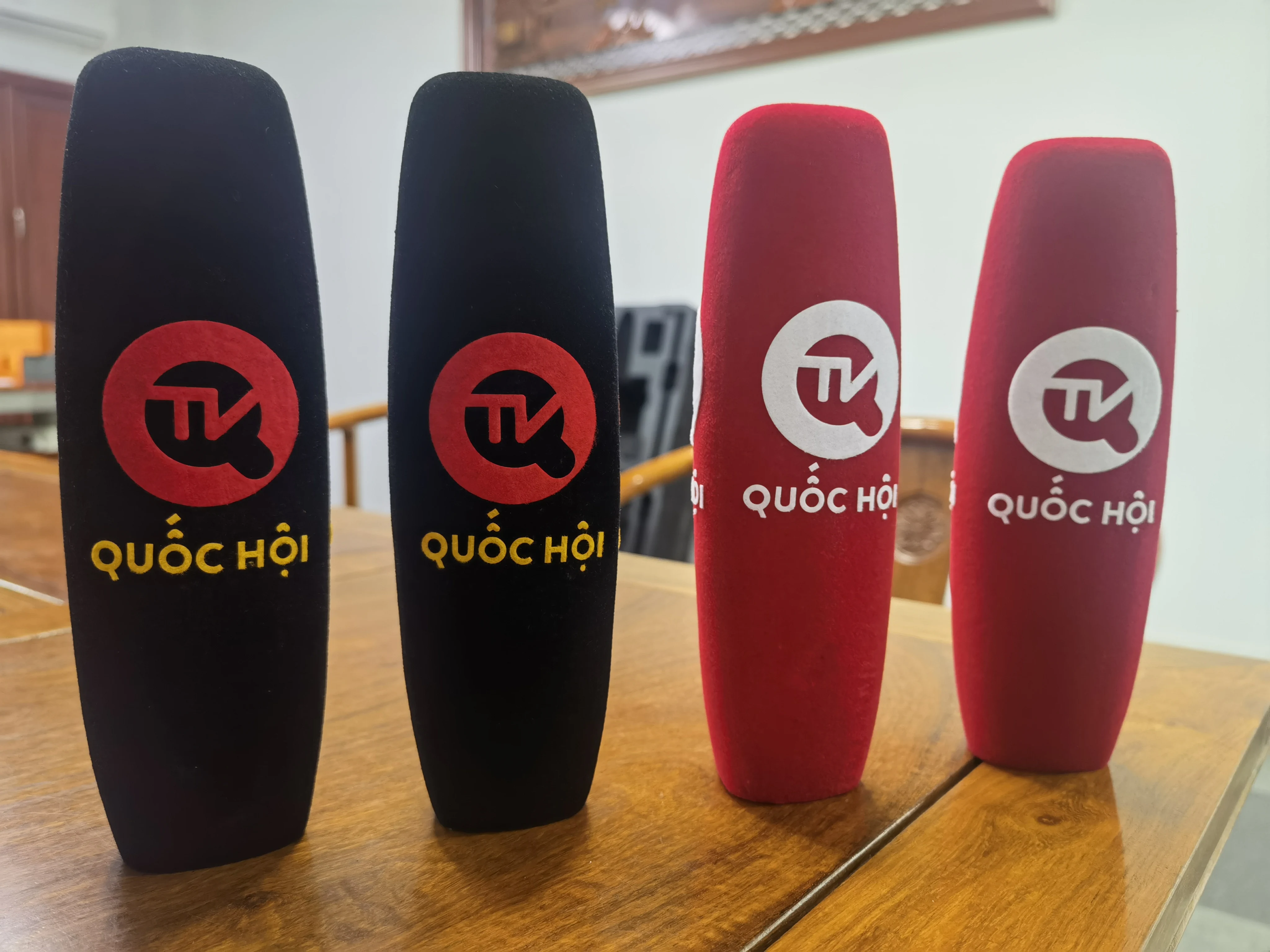 Custom Logo Microphone Cover Thick Colorful Foam Mic Cover Handheld Stage Microphone Cover Foam for TV station KTV