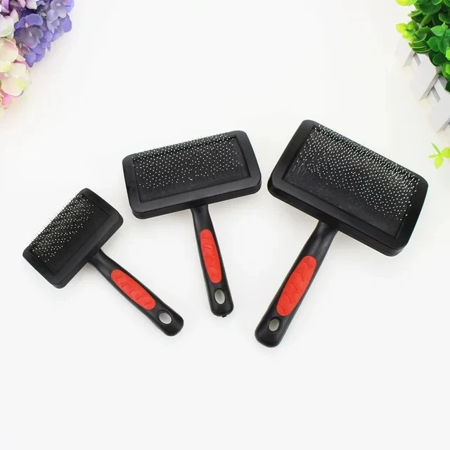 Dog Cat Pet Hair Fur Pet Grooming Slicker Brush Comb Pet Dog With Pins