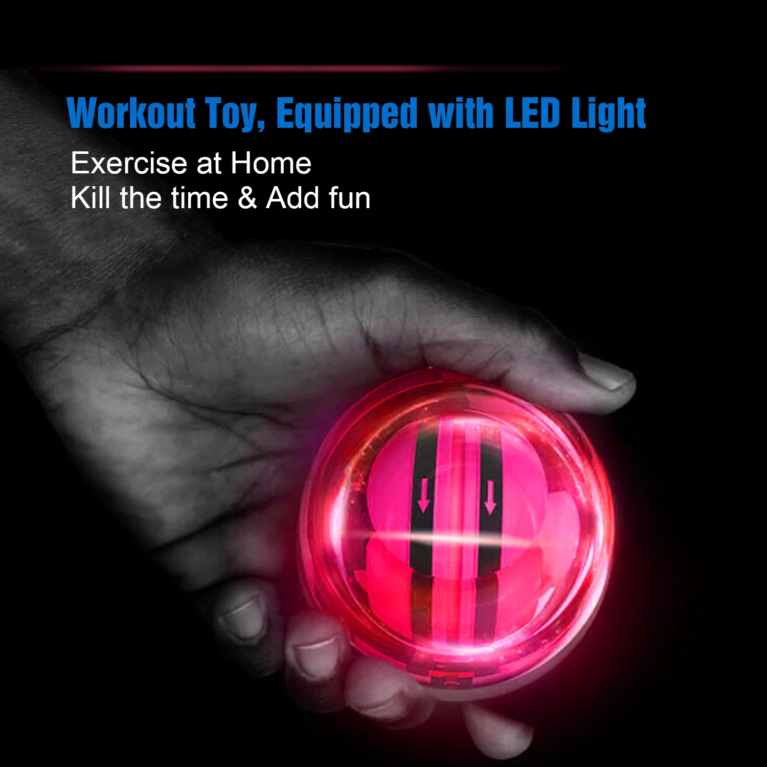 Factory Fitness Toy Arm Strengthener Wrist Exercise Power Gyro Roller Wrist Ball