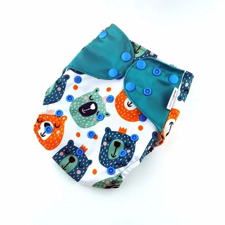 Wholesale Customizable Size Super Elastic Cloth Diaper Charcoal Bamboo And Washable Cloth Baby Diapers