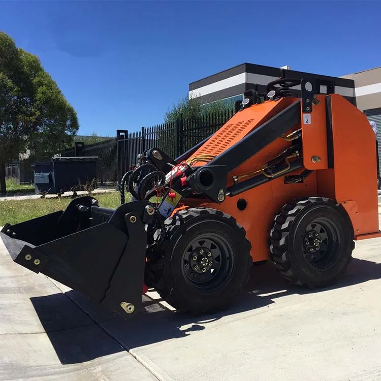 China brand EVERUN ERS500 CE new garden multifunction compact mini wheeled skid steer attachments loader with tracks