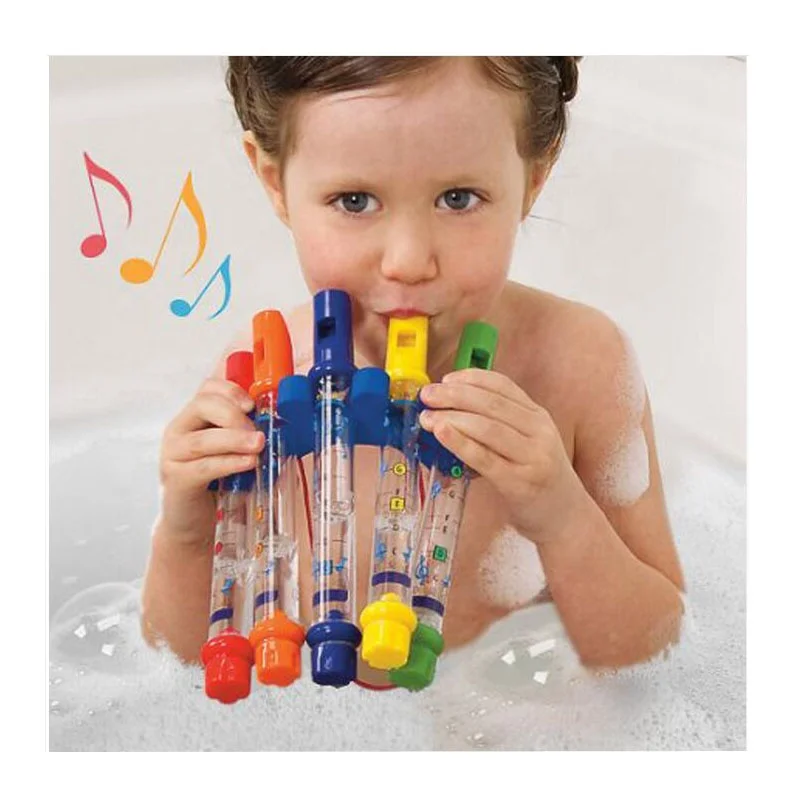 5Pcs/1 Water Flute Toy Kids Children Colorful Water Flutes Bath Tub Tunes Toys Fun Music Sounds Baby Shower Bath Toy