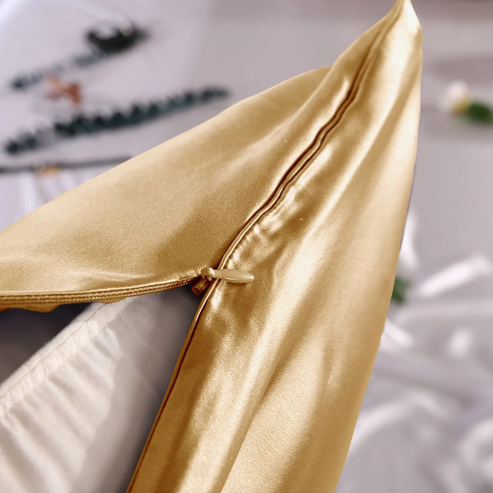 Zipper And Envelope Natural Mulberry Silk Pillowcase Pillow Cover 100% Pure Satin Silk Pillow case