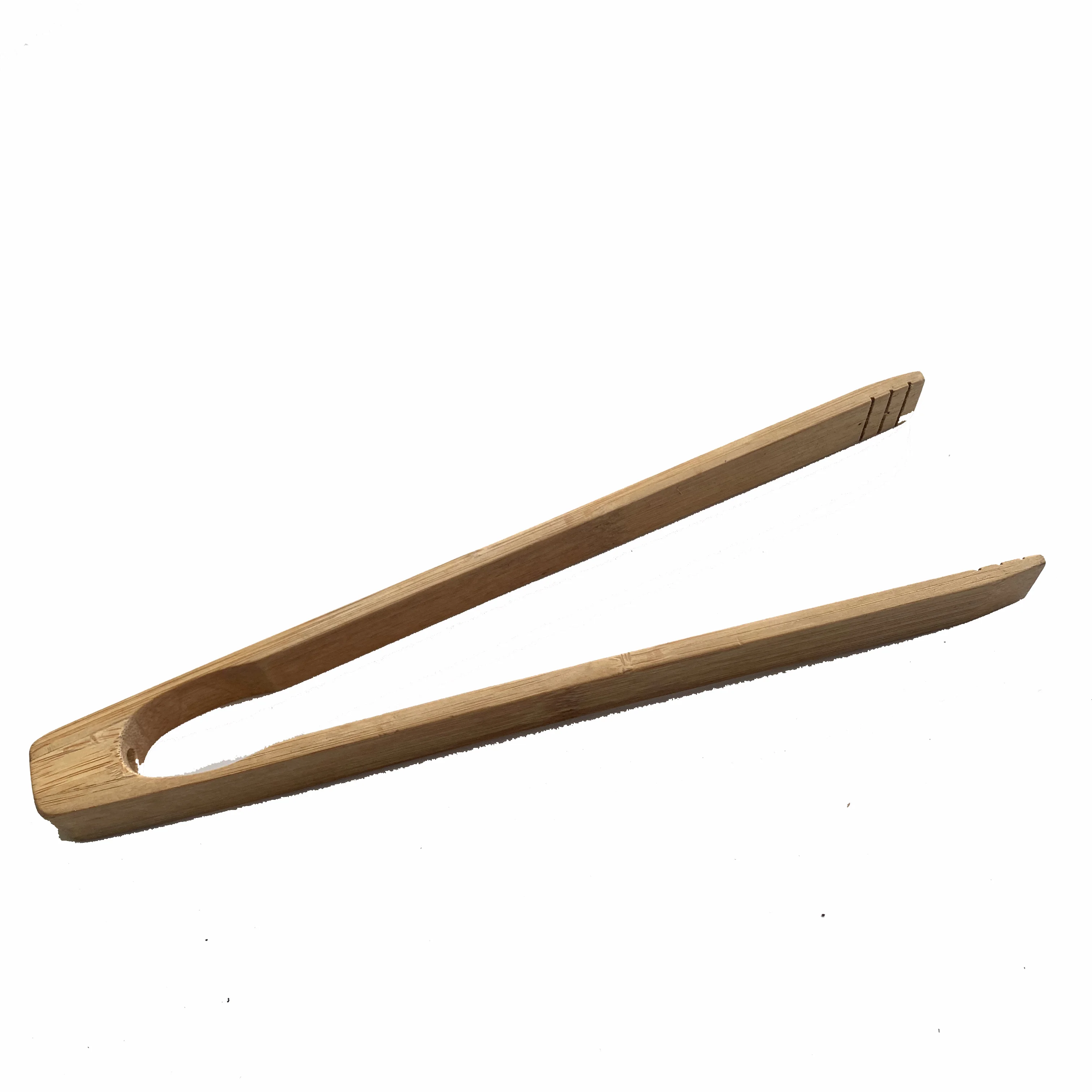 Eco-Friendly Home BBQ Wooden Food Tongs Kitchen Accessories Mini Beech Wood Salad Bread Toast Tongs