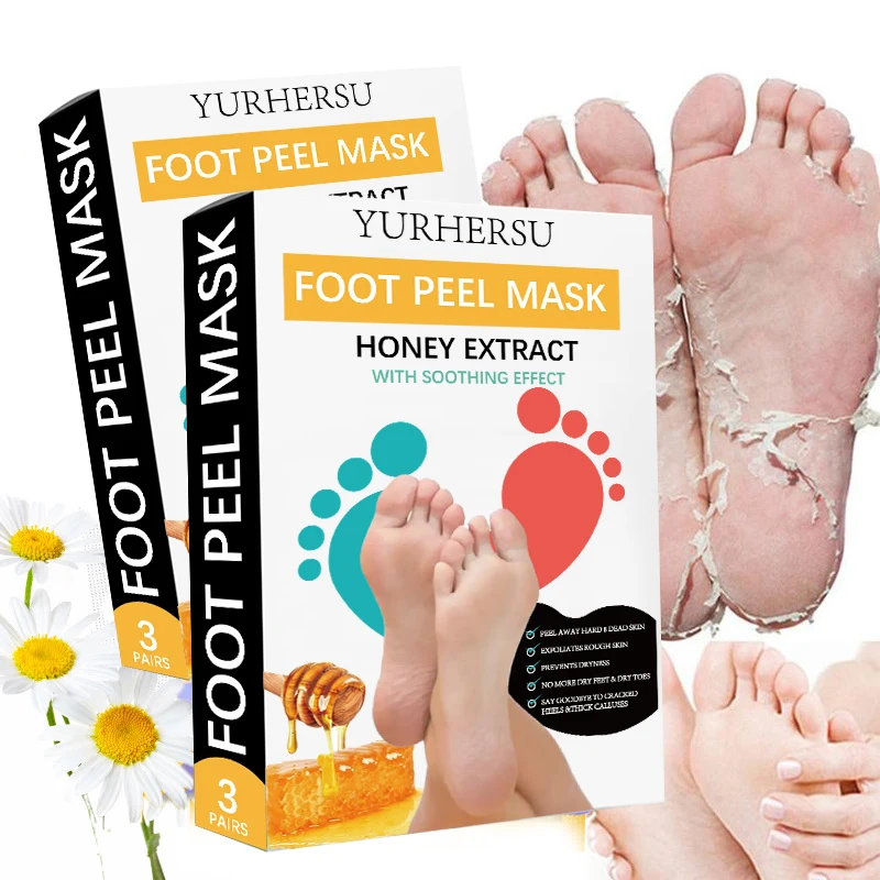 Peeling Feet Mask Oem Odm Wholesale Foot Skin Care Products Korean Feet Sheet Mask Socks  Exfoliating Peel  Foot Mask