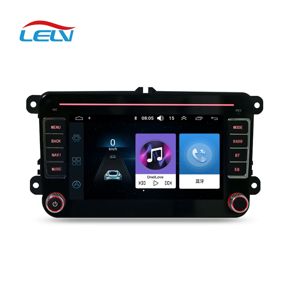Android 2din 7inch car Autostereo radio system BT4.0 gps knobs for VOLKSWAGEN VW Jetta Passat Leon with keys knobs